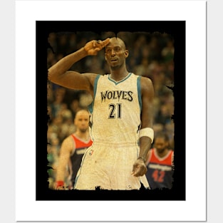 Kevin Garnett - Vintage Design Of Basketball Posters and Art